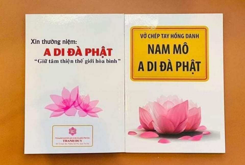 Vở chép hồng danh a di đà