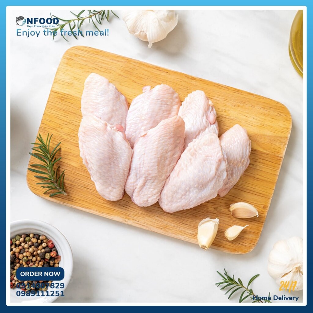 Cánh gà khúc giữa 1kg -Chỉ Giao hoả tốc hà nội