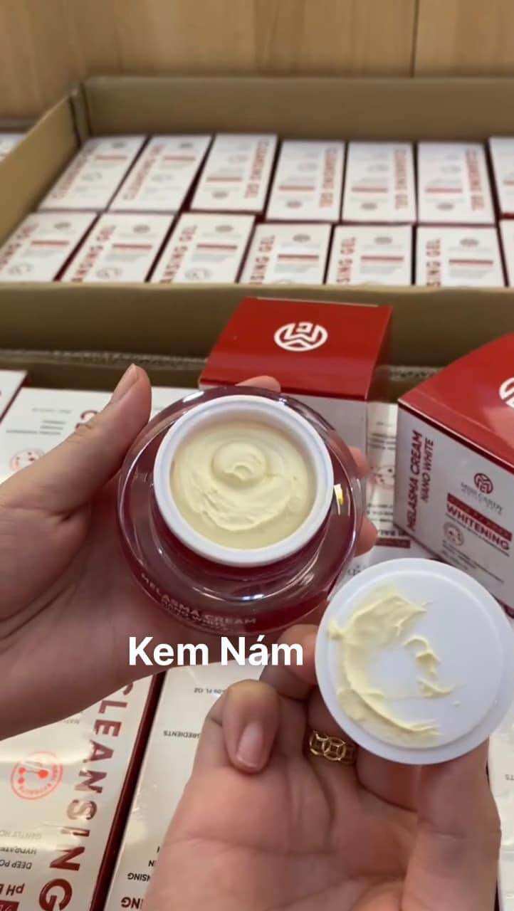 Kem nám sâm nhung hoàng kim dưỡng trắng mờ nám thâm sạm, melasma cream nano white miss candy