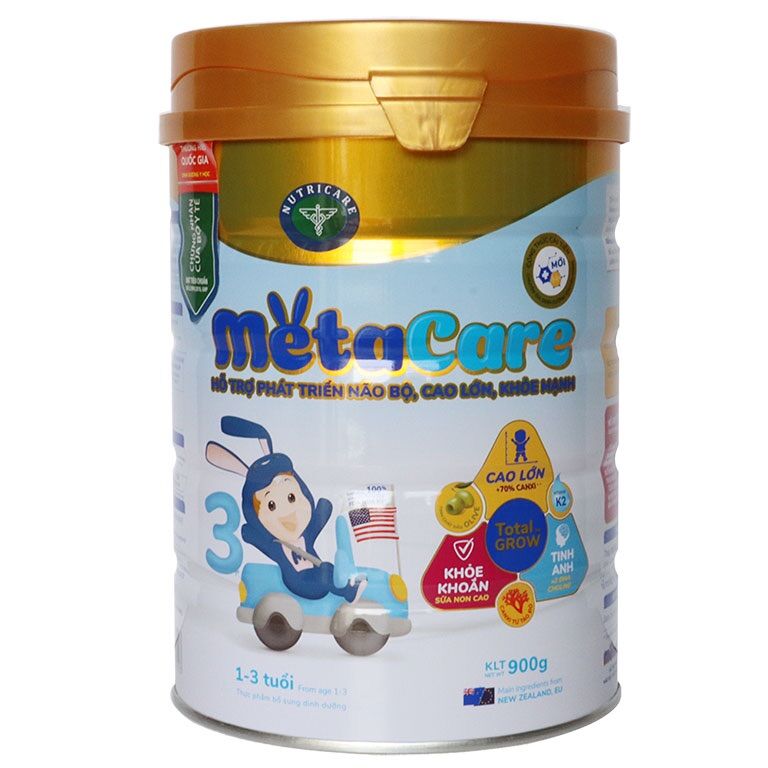 Sữa bột Nutricare Metacare 3 900g