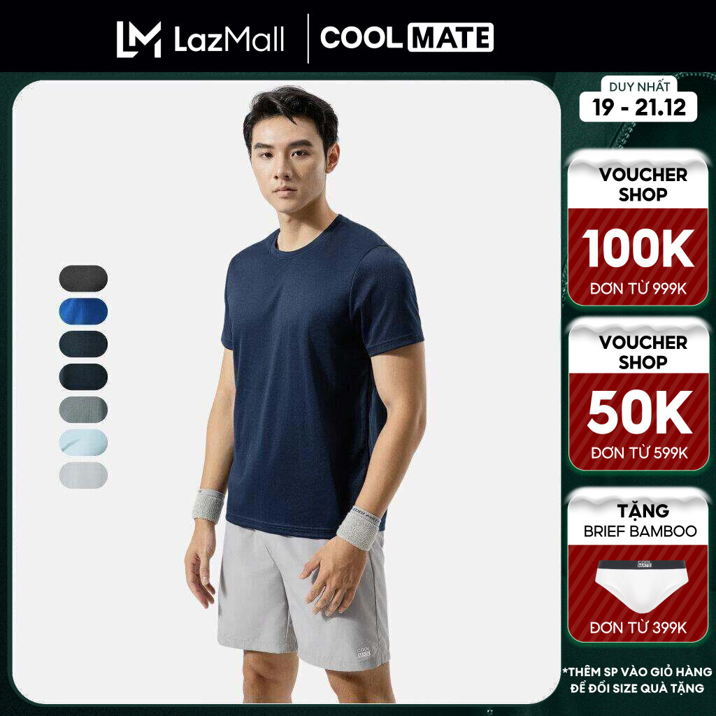 [CHỈ 19-21.12 TẶNG QUÀ ĐƠN TỪ 249K]Áo thể thao nam Coolmate Basics thấm hút nhanh khô