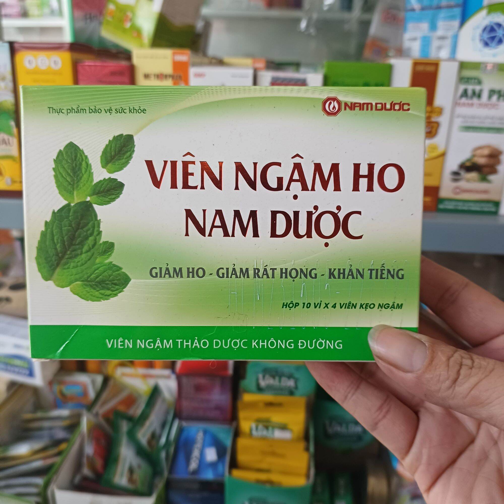 Kẹo ngậm ho Nam Dược hộp 40 viên