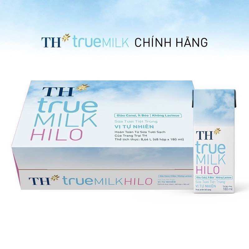 [Voucher 15%] Sữa Tươi Hilo TH True Milk ( thùng 48 hộp )