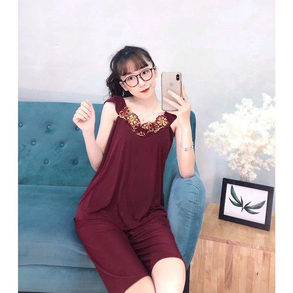 Đồ bộ thun lạnh lửng mặc nhà - M118