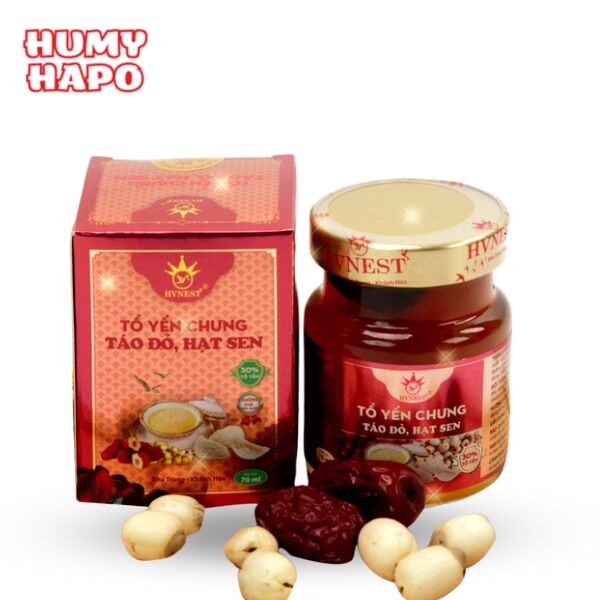 Set 10 yến hũ chưng sẵn táo sen haiipo shop - 30% yến tươi - yến sào hvnest - yến sào khánh hòa