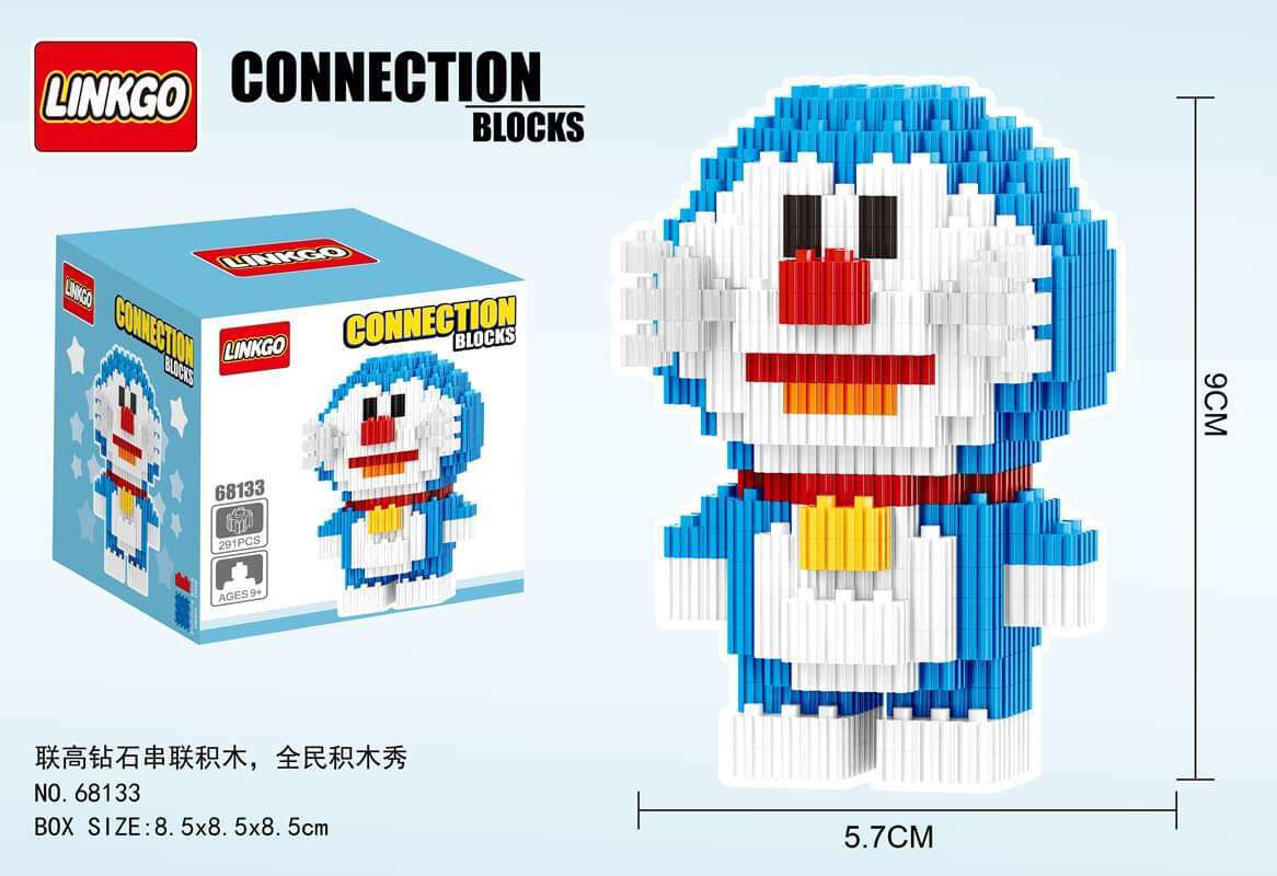 🌸ĐỒ CHƠI LẮP RÁP LEGO 3D HELLO KITTY DOREMON