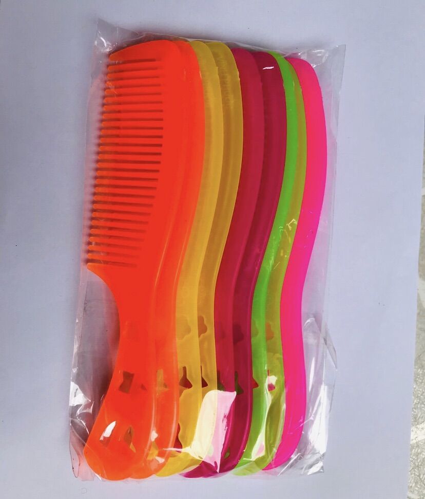 🏵Combo 10 Cây Lược Cán Sao, Dẻo, dày (dài 19cm)