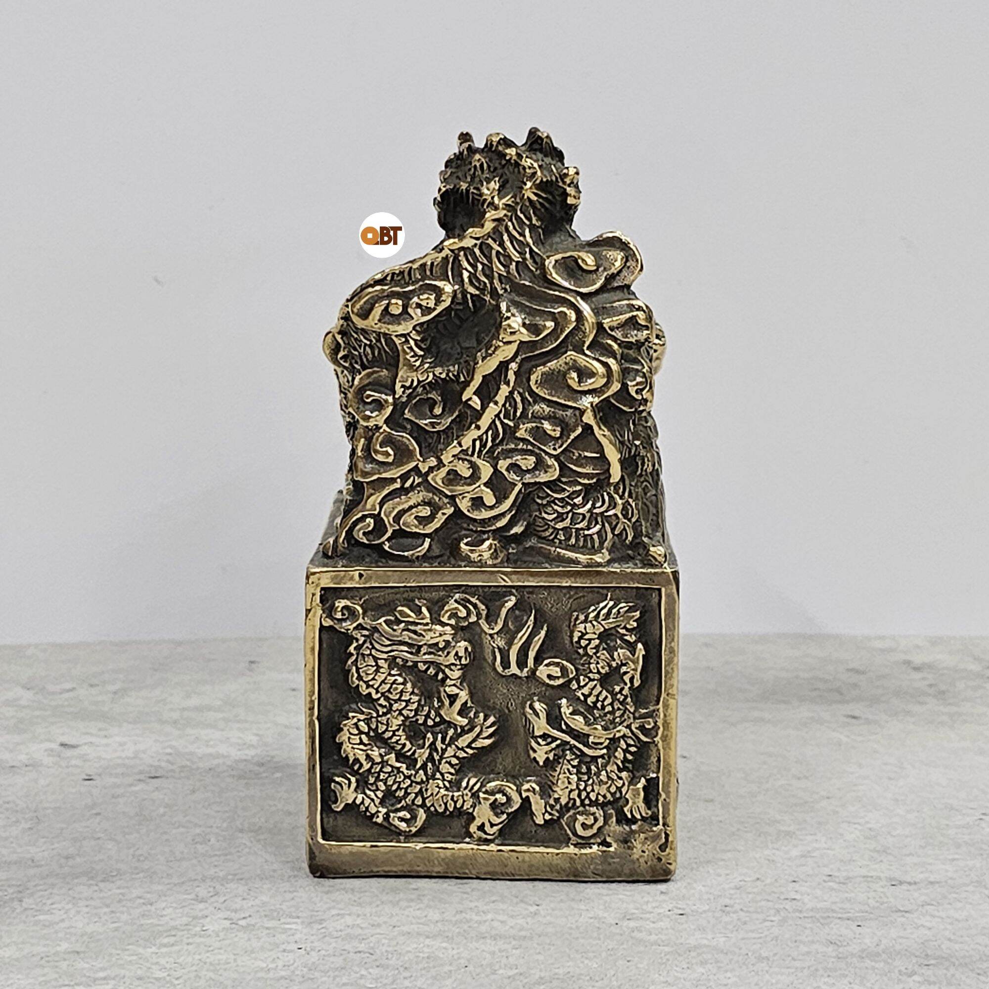 Cửu Long Kim ấn nhỏ bằng đồng