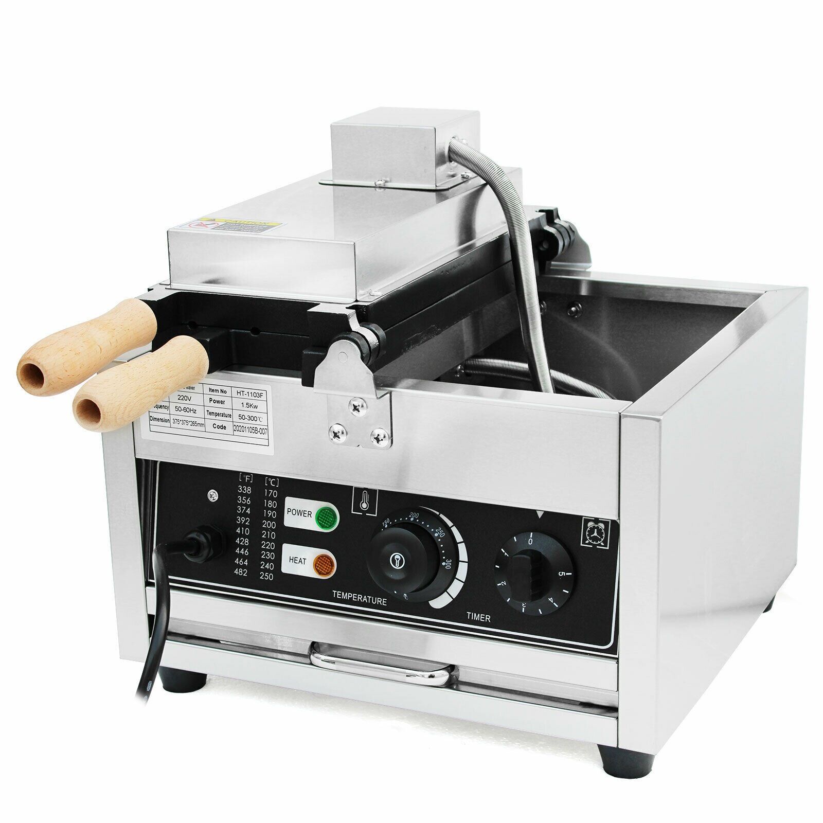 Máy làm bánh cá đựng kem 3 con