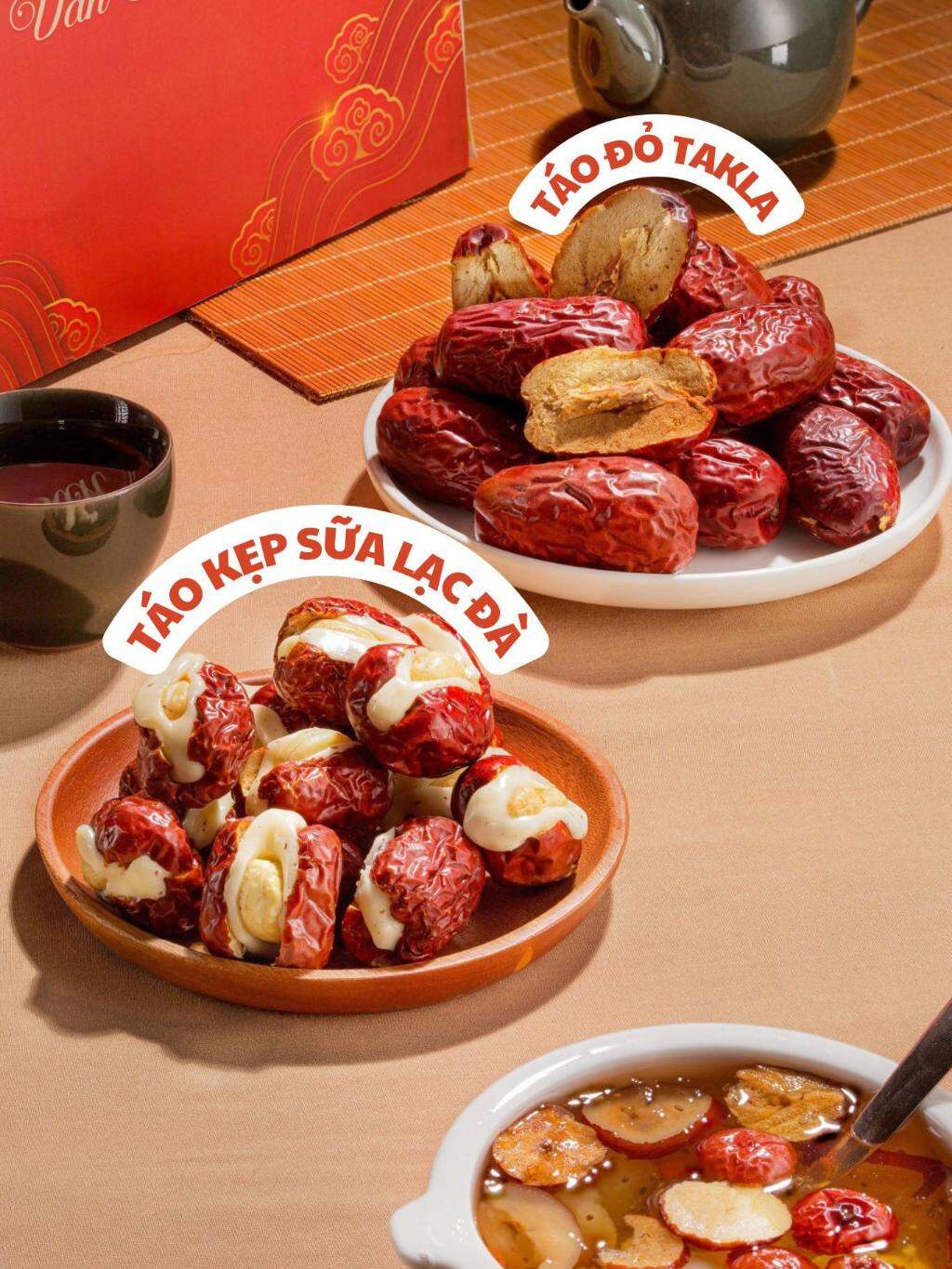 Táo đỏ sữa lạc đà 100gr/35 viên