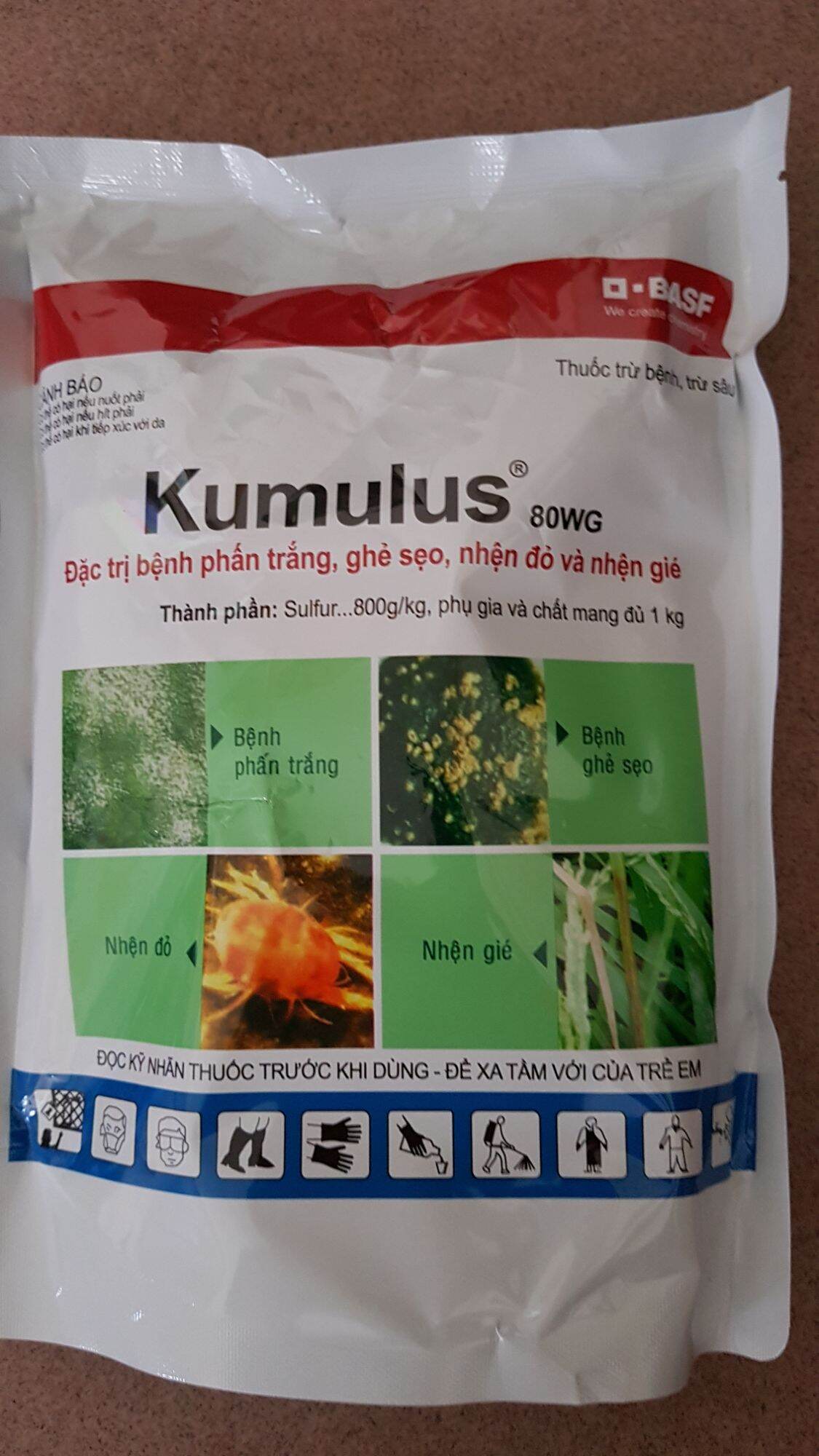 Thuốc trừ bệnh KUMULUS phấn trắng, ghẻ sẹo, nhện
