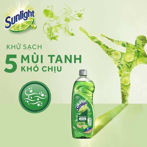 Chai nước rửa chén Sunlight (400-750ml) đủ các hương