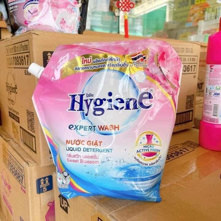 Nước giặt đậm đặc Hygiene Thái Lan màu Hồng túi 1800ml