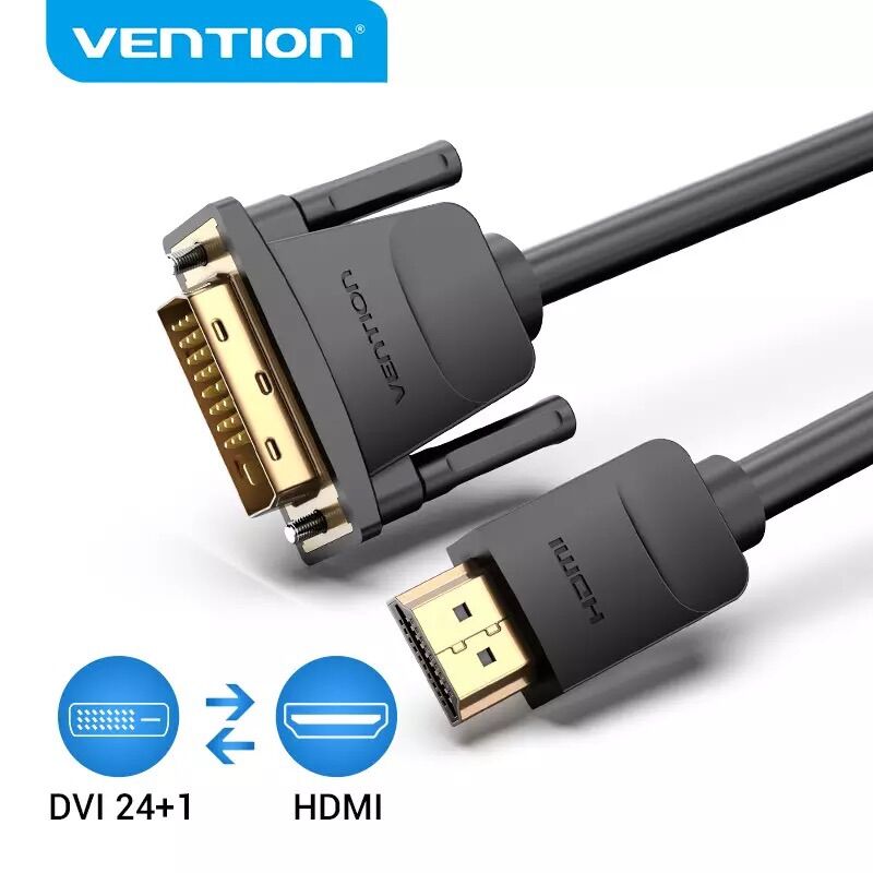 Dây chuyển đổi dvi 24 +1 sang hdmi vention dài 1.5m