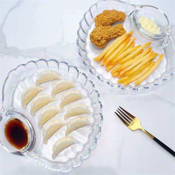 Dĩa Thuỷ Tinh Vỏ Sò