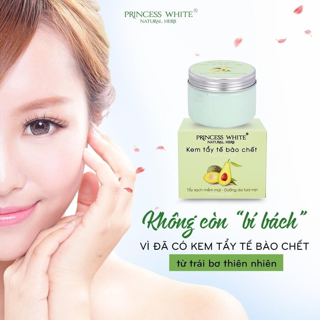 TẨY DA CHẾT FACE PRINCESS WHITE CHÍNH HÃNG