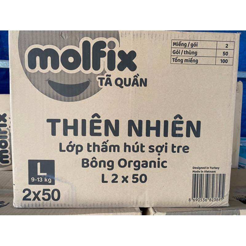 Tã bỉm em bé dán/ quần Molfix 100miếng đủ size XS/S/M/L/XL