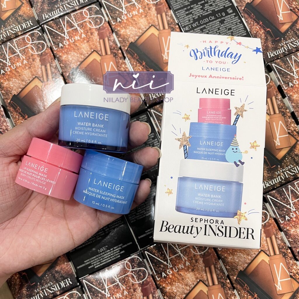 Set mặt nạ ngủ, kem dưỡng Laneige Mini Sephora Beauty Insider