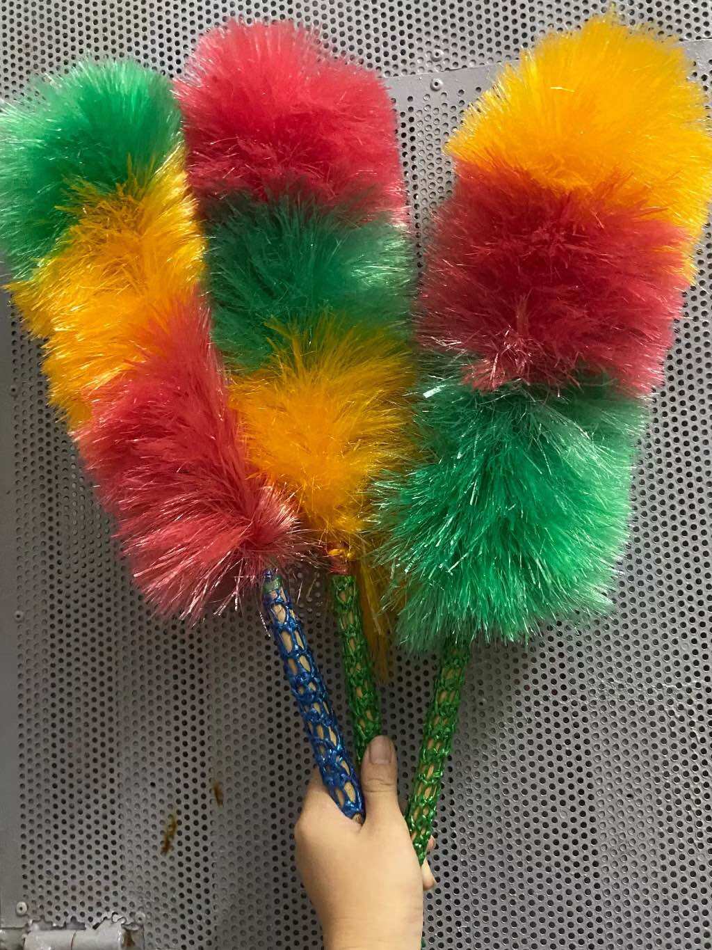 Combo of 3 Nylon Dust Brushes for Copper - Length 35cm (S) / 58cm (m)