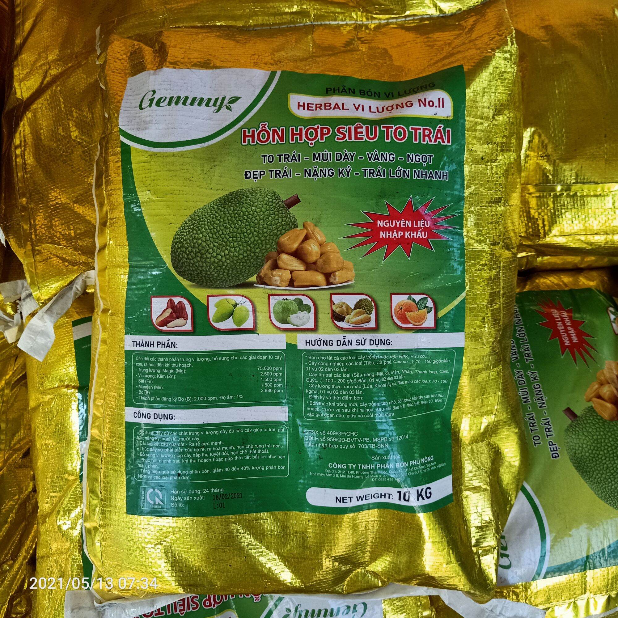 PHÂN BÓN VI LƯỢNG DẠNG BỘT LỚN TRÁI TO TRÁI HẾT CỠ, MẬP THÂN MẬP CÀNH, LỚN TRÁI CƠM DẦY NẶNG KÝ Giá 190,000 Đồng*Miễn phí vận chuyển