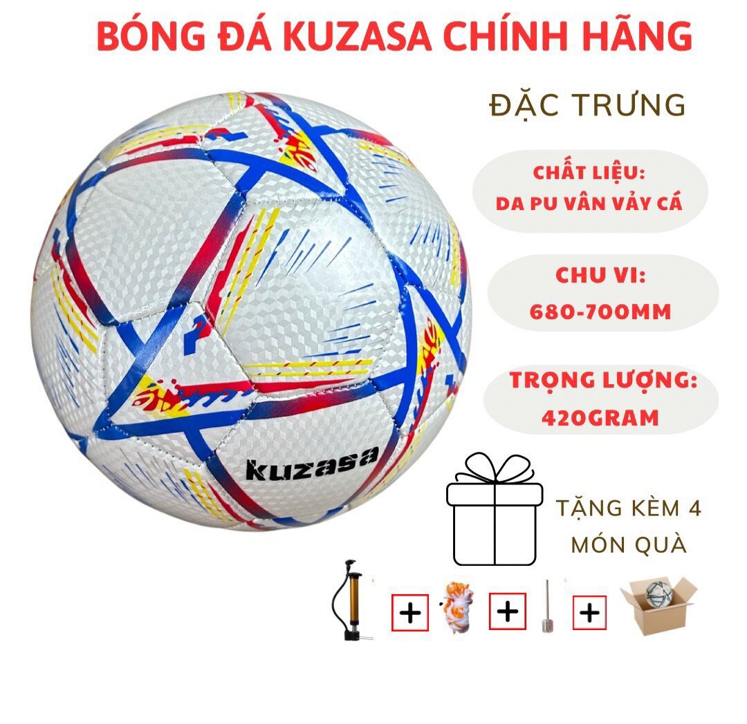 Bóng đá số 5 -tiêu chuẩn thi đấu, banh đá bóng - da cao cấp, hàng 3 lớp