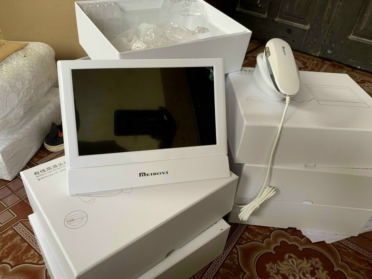 Máy soi da MEIBOYI 11inch 3 tầng soi