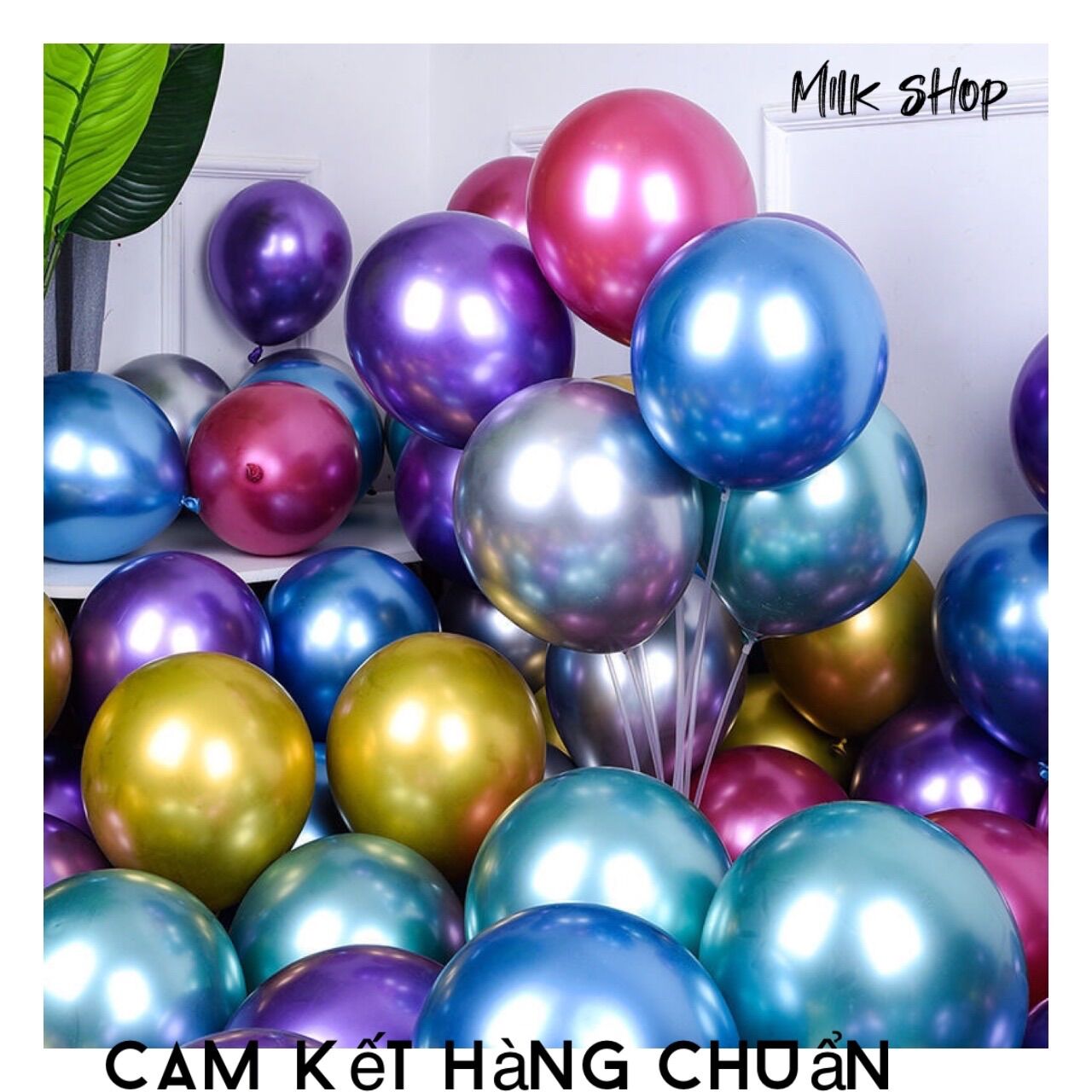Sỉ bịch bong bóng siêu nhũ ánh kim chrome
