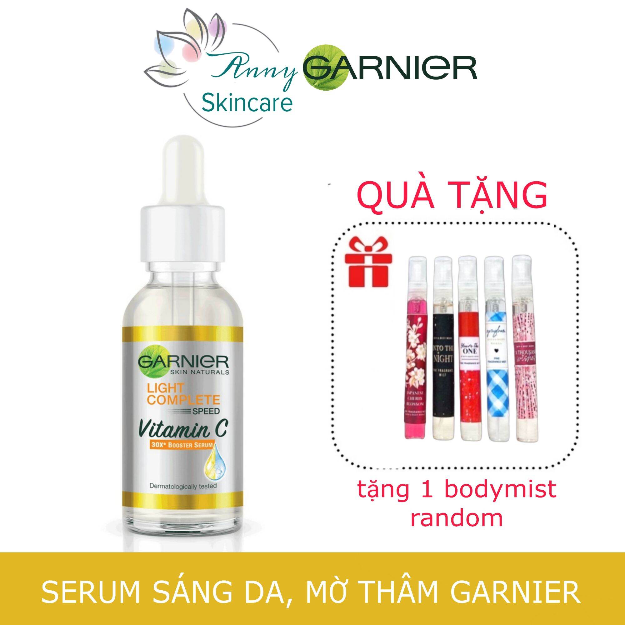 Tinh Chất Garnier Tăng Cường Sáng Da Mờ Thâm 30ml Light Complete 30x Vitamin C Booster Serum 30ml
