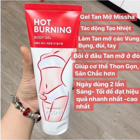 Kem tan mỡ, giảm mỡ bụng