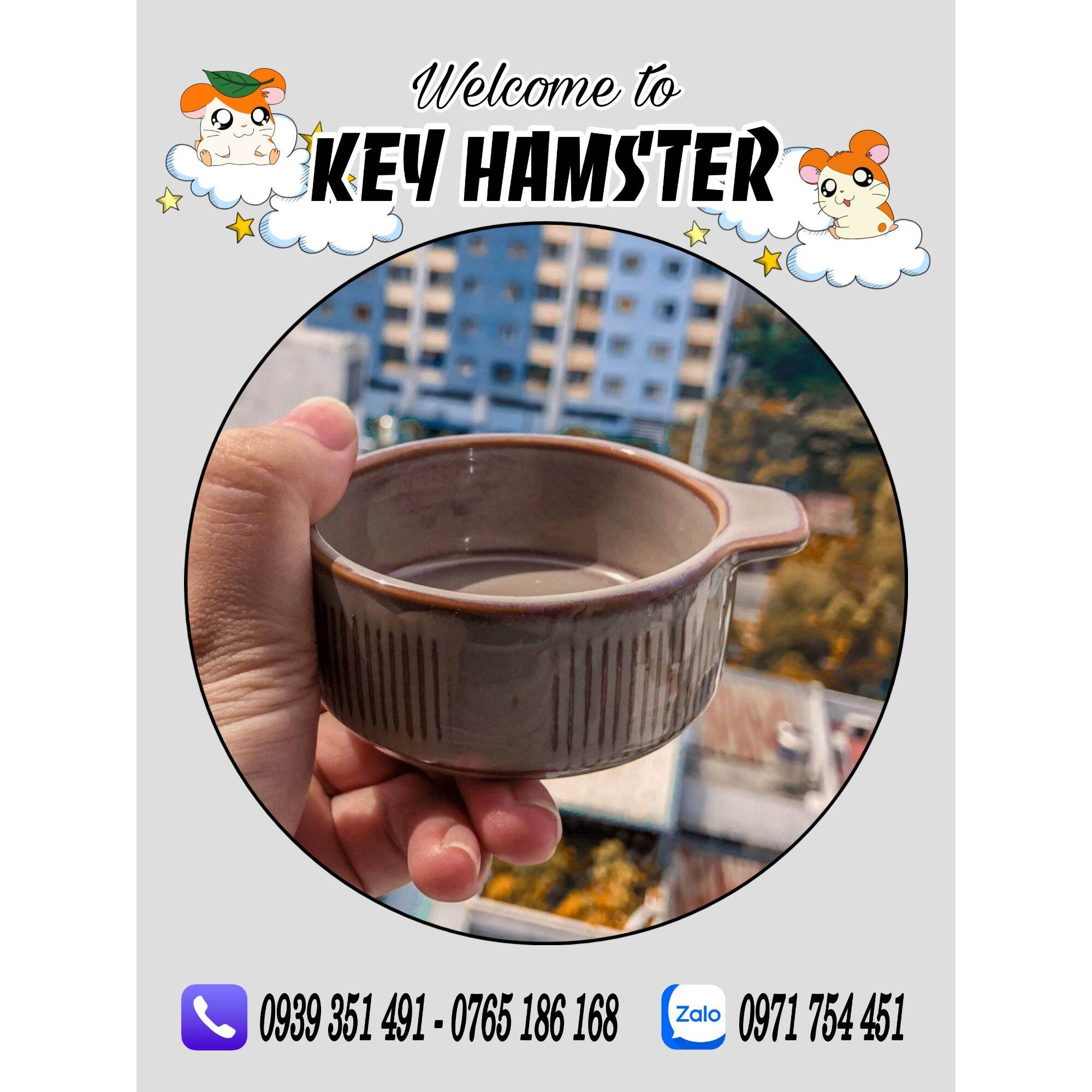 Chén ăn hình nồi - dụng cụ đựng thức ăn hamster.