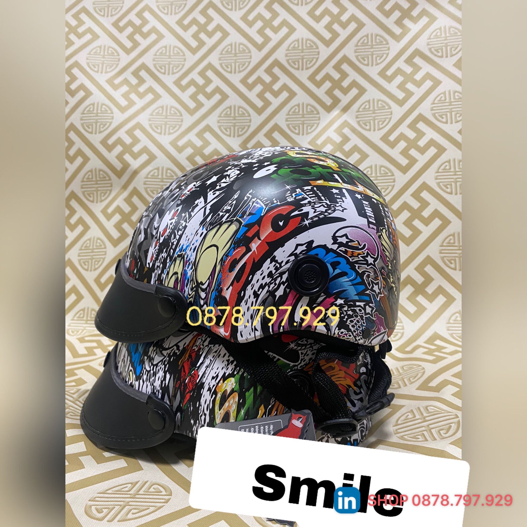 Nón Bảo Hiểm Sơn Nhúng 3D cao cấp ( hình shop tự chụp)