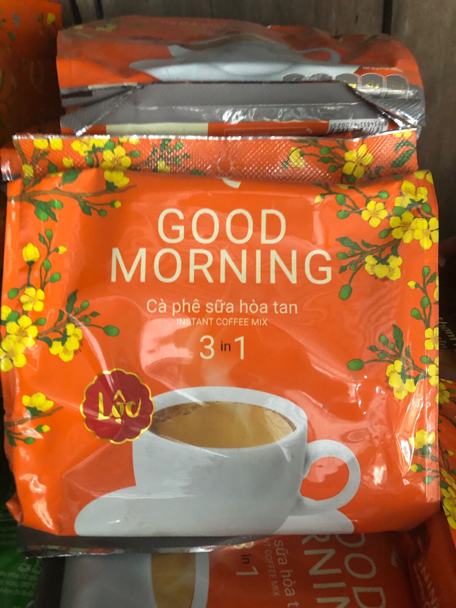 Cà phê sữa hoà tan GoodMorning Trần Quang 3in1 480g