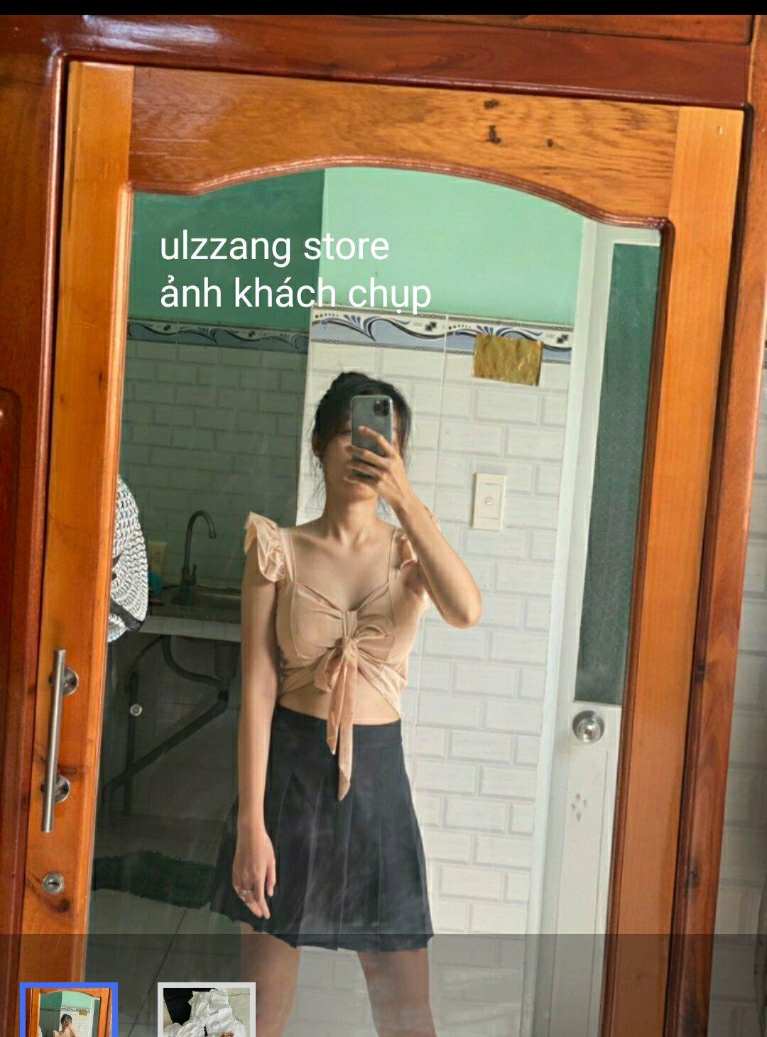 Áo kiểu croptop cánh tiên kèm mút siêu xinh