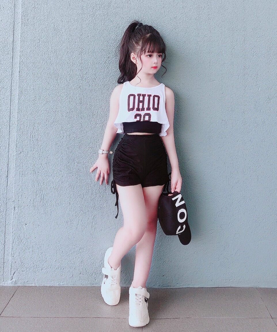 Sét bộ 3ct Crop bé gái
