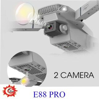 Flycam E88 Pro/E525 có 2 camera 4K,pin 1800mah ( tặng túi đựng)