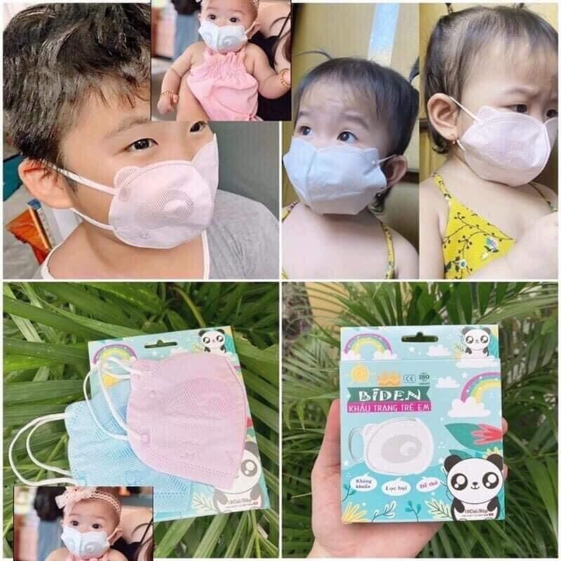 10 khẩu trang cho bé hình gấu 3d