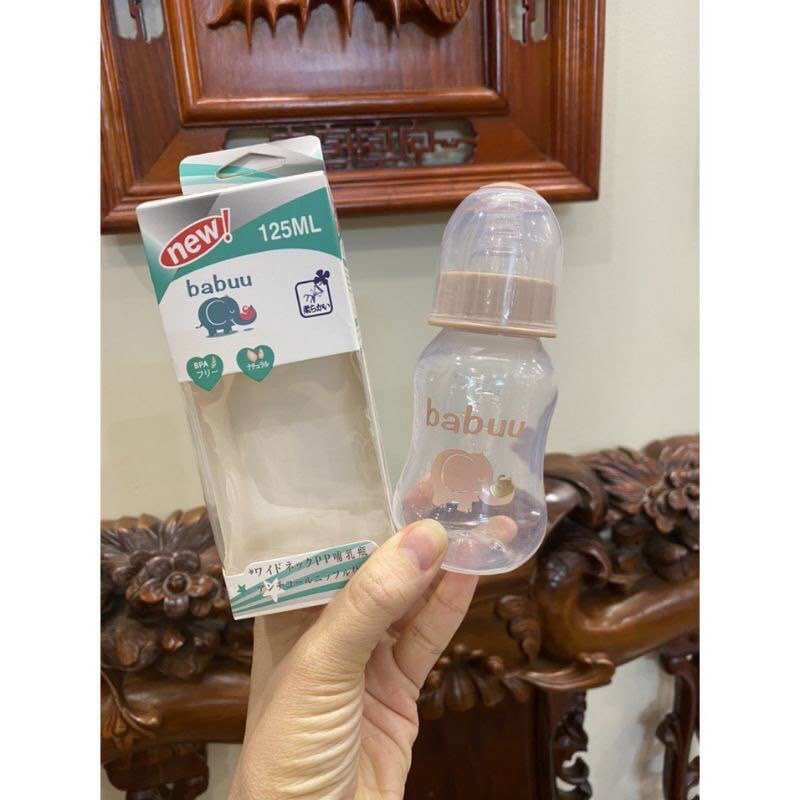Bình sữa babuu cho bé sơ sinh 60ml, 125ml, 250ml núm siêu mềm