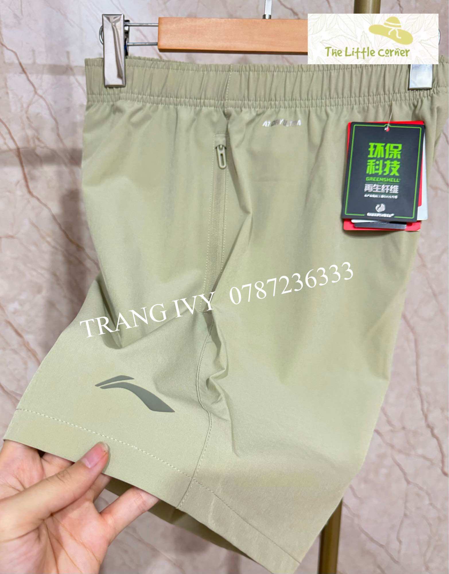 Quần short gió nam Lining AKST297