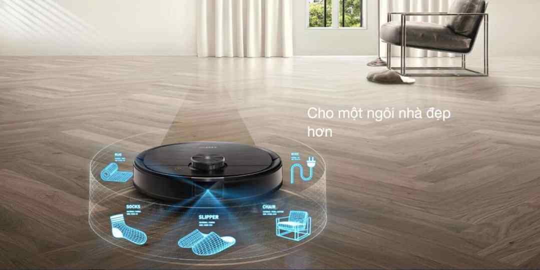 Robot hút bụi lau nhà Ecovacs Deebot T8 Aivi Plus B