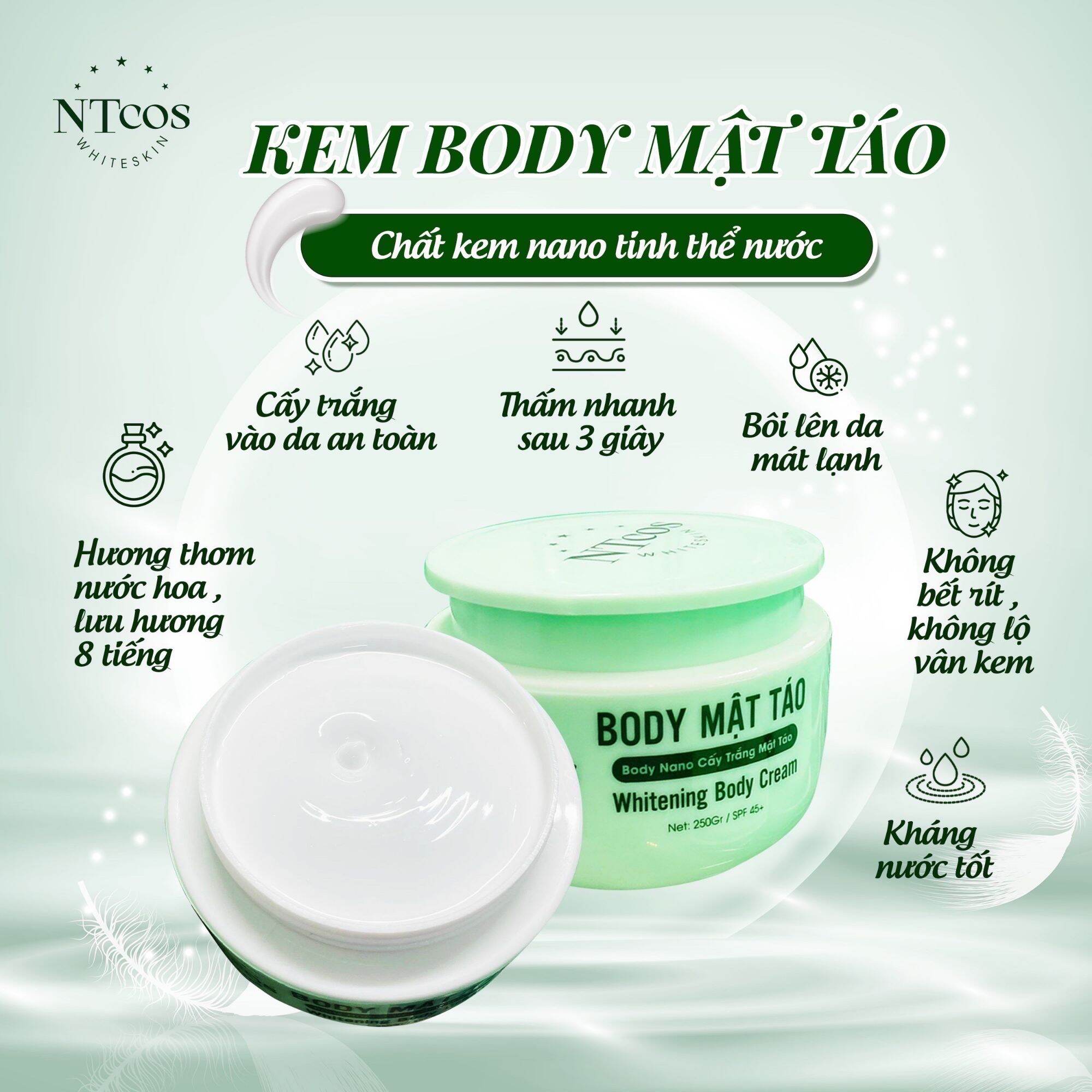 kem body mật táo