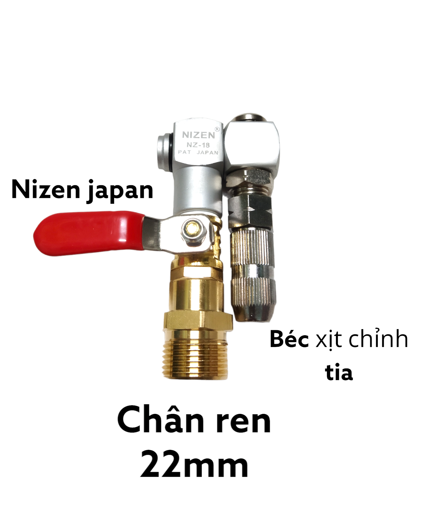 Béc xịt rửa xe và vệ sinh máy lạnh xoay 360 Nizen .