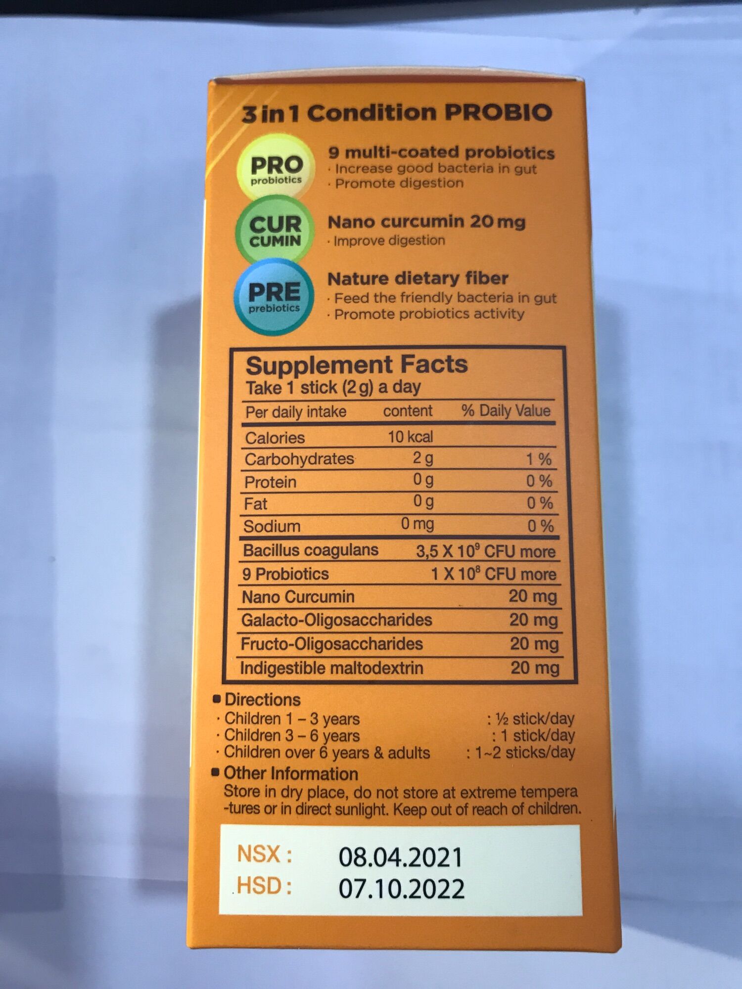 Condition Probio Cumin hộp 20 gói x 3g