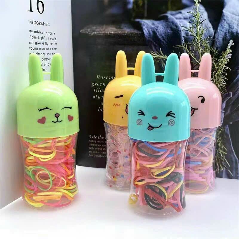 Hũ thun cột tóc nắp cute