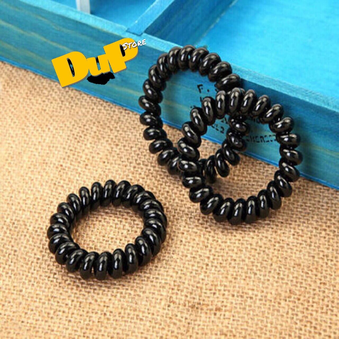 [HCM]Combo 2 dây buộc tóc lò xo màu đen