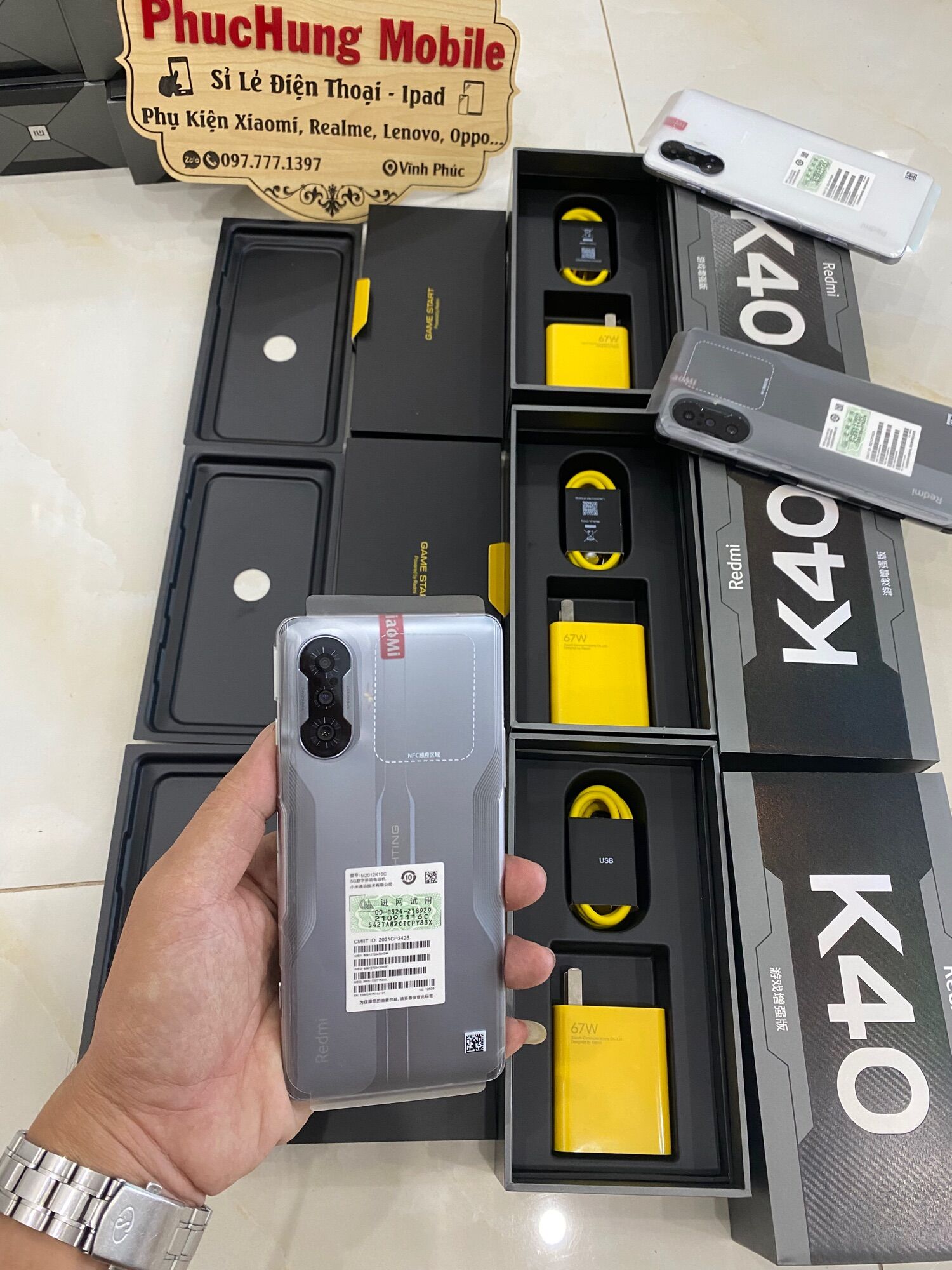 Điện thoại Xiaomi Redmi K40 Gaming, Dimensity 1200, Fullbox