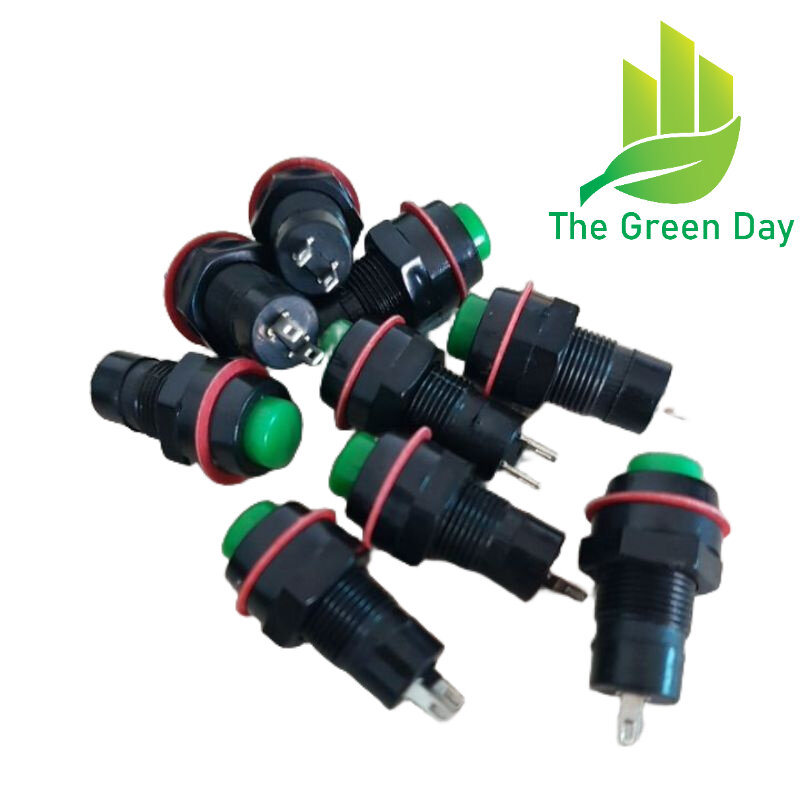 Công tắc nhấn giữ ds-211 màu xanh 10mm