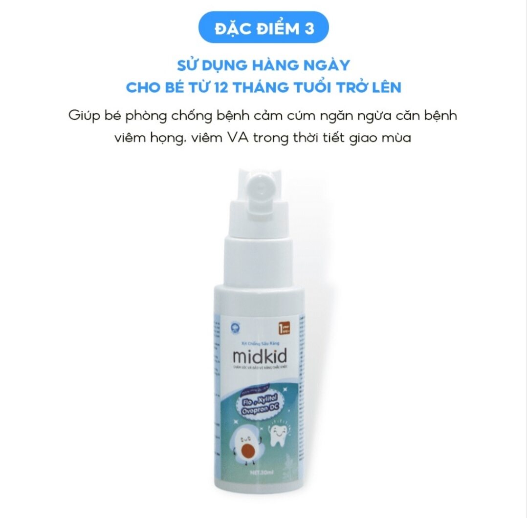 XỊT CHỐNG SÂU RĂNG MIDKID