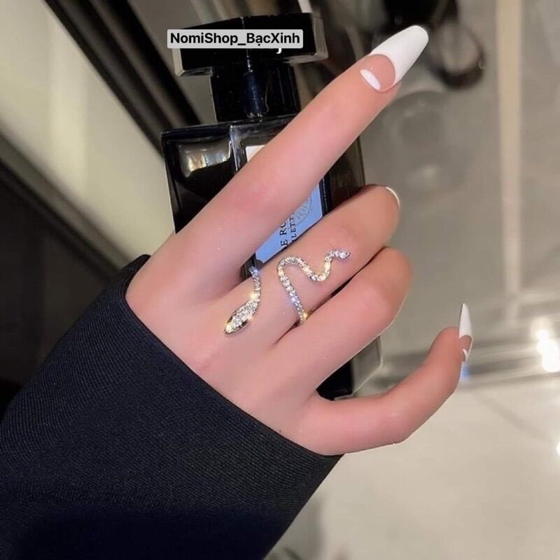 Nhẫn rắn bạc ta, độc đáo thời trang cá tính - NomiShop