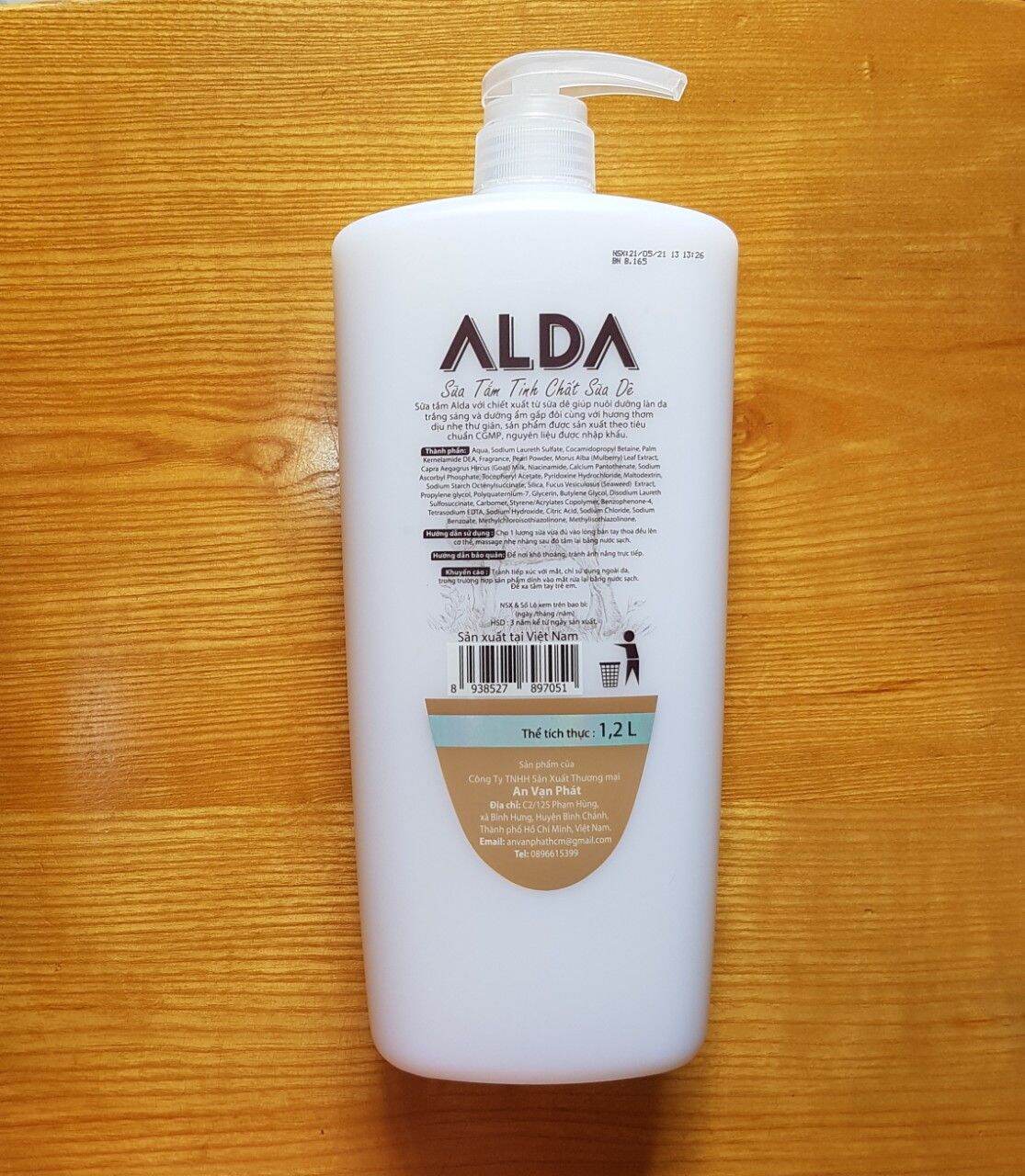 Sữa tắm Alda sữa dê 1200ML