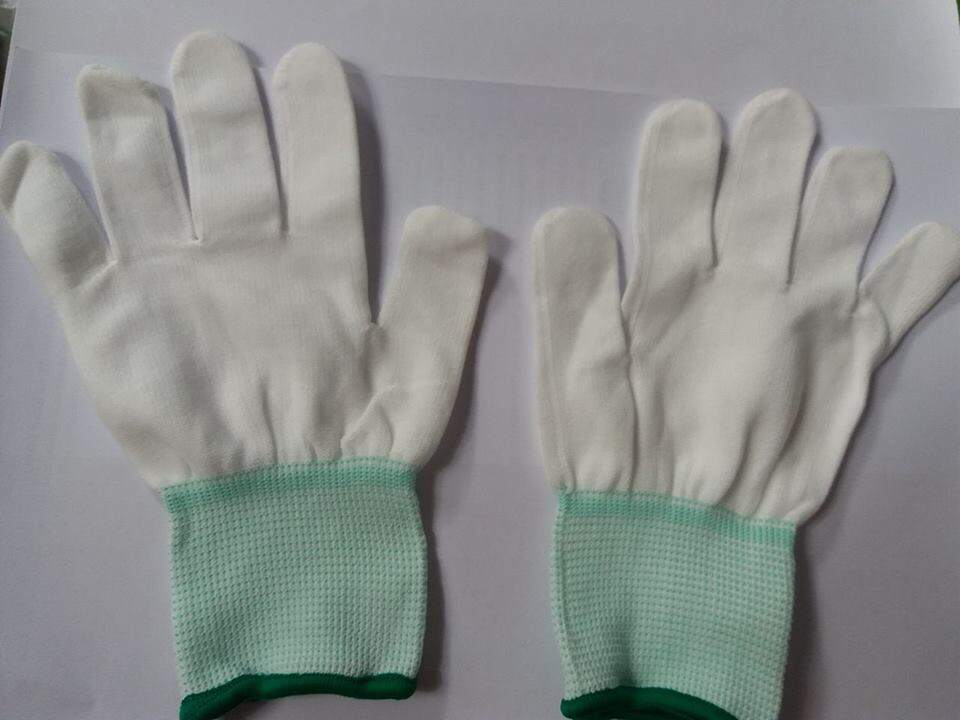 10 đôi găng tay phòng sạch sợi polyester loại không phủ PU